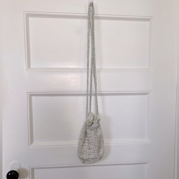 LOVESHACKFANCY Karelia Macrame Style Bag - Mint - New With Tags - Picture 4 of 8